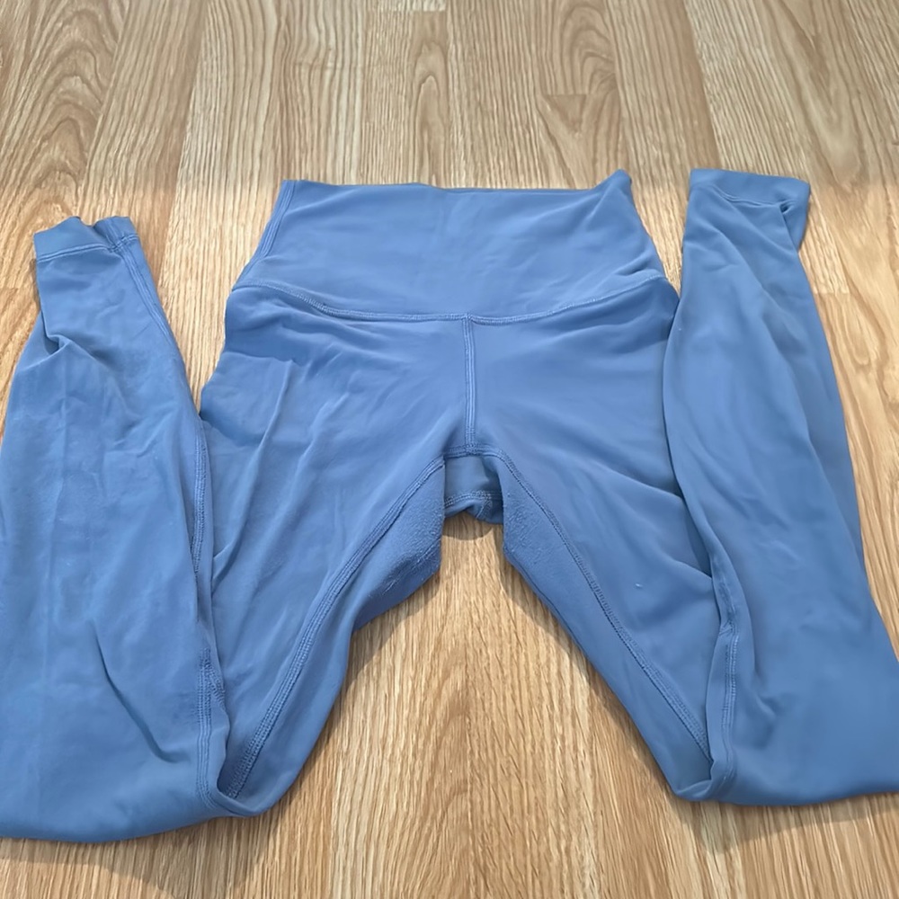 Lululemon women’s align leggings in baby blue